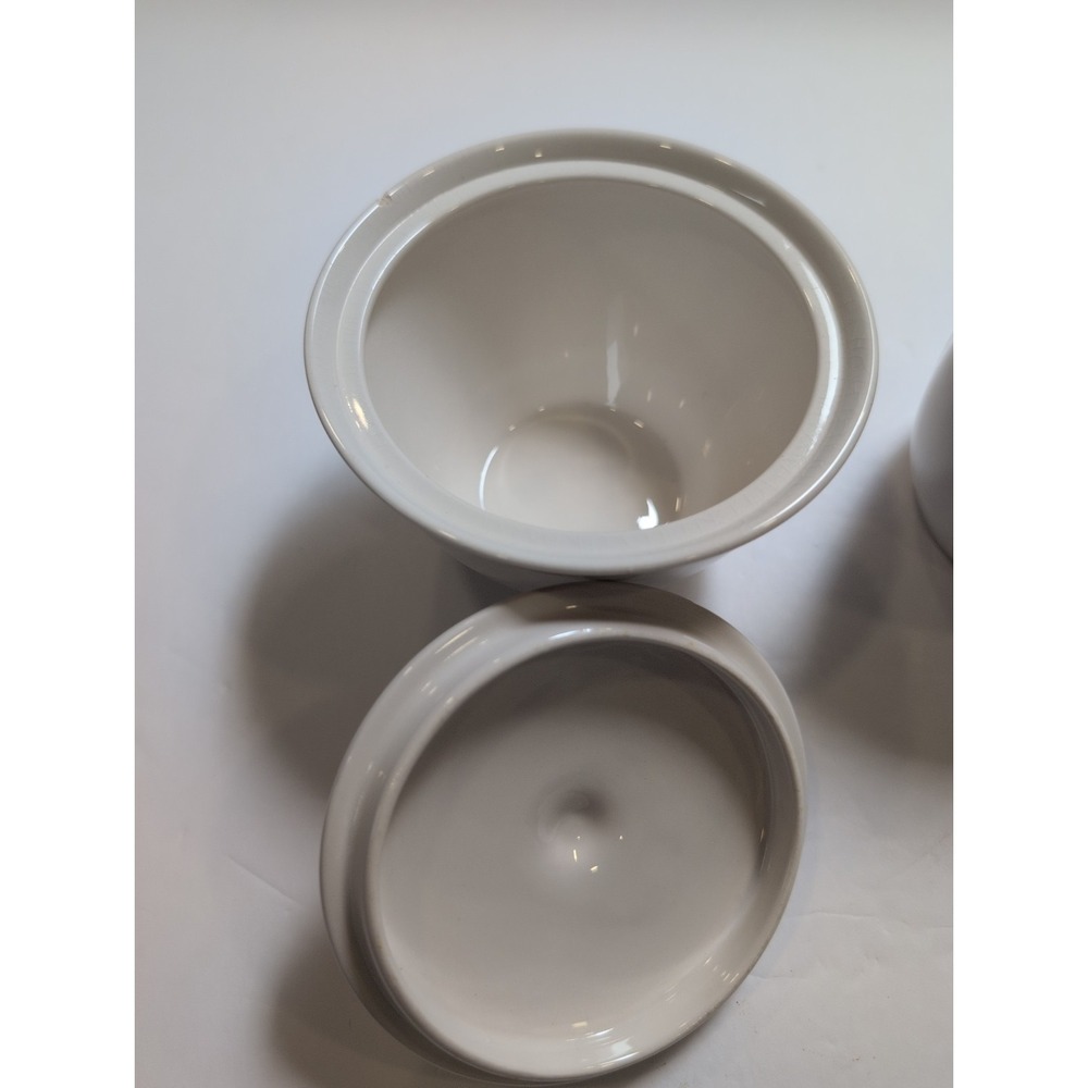Franciscan Pickwick White Stone Ware Cream & Sugar Set - Picture 3 of 10